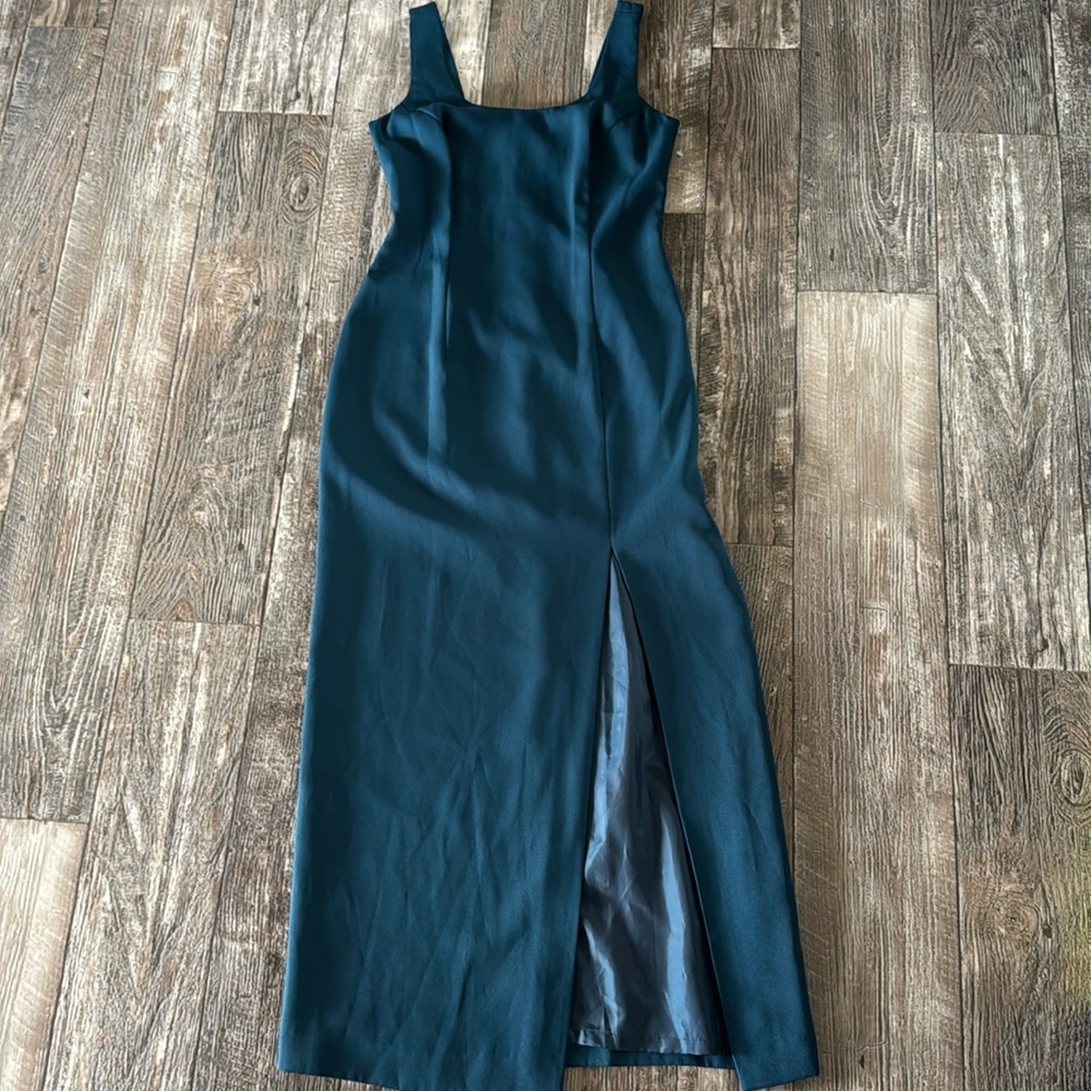 J.R. NITES BY CALIENDO SZ 4P GREEN 2 PC  DRESS AND BLAZER WOMEN